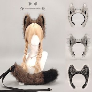 S0025 Accessoires d'oreilles et <span class=keywords><strong>de</strong></span> queue <span class=keywords><strong>de</strong></span> loup fantôme pour Halloween, accessoires <span class=keywords><strong>de</strong></span> performance <span class=keywords><strong>de</strong></span> cosplay <span class=keywords><strong>de</strong></span> loup-<span class=keywords><strong>garou</strong></span>, bandeau et patte <span class=keywords><strong>de</strong></span> loup - Product Image 5