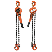 Palans à levier manuels 0,75T 1,5T avec chaîne en acier allié G80 de 1,5 m pour levage et amarrage de charges lourdes en construction