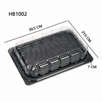 Boîte à gâteau de boulangerie, conteneur en plastique transparent de qualité alimentaire pour pâtisserie, biscuits, desserts, jus, sucre, emballage personnalisable, boîte en PET
