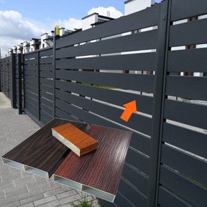 Profils en alliage d'aluminium sur mesure pour panneaux <span class=keywords><strong>de</strong></span> clôture en aluminium, barrières extérieures et systèmes <span class=keywords><strong>de</strong></span> clôtures <span class=keywords><strong>de</strong></span> jardin modernes - Product Image 1