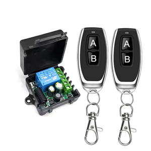433 Mhz không dây điều khiển từ xa chuyển đổi AC220V 10A 1CH Relay Receiver mã cố định transmitter cho cổng nhà để xe động cơ ánh sáng on/off - Product Image 2