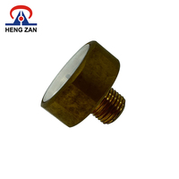 2026 HENGZAN 25mm Brass Alloy Pocket Mini Manometer Tie Differential Air Pressure Gauge M10X1 1/4'' 0~40MPa 3-Year Warranty