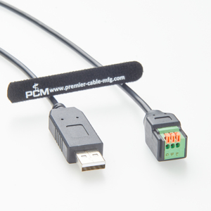 <span class=keywords><strong>USB</strong></span>-zu-RS485-Schnittstellenkabel mit Schnellanschluss-Terminal und Geflechtschirmung für Kamera- und Barcode-Scanner-Anwendungen - Product Image 4