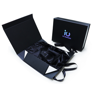 Boîte d'emballage de cheveux de luxe personnalisée avec logo joli couvercle à rabat magnétique doublure en satin boîte cadeau de perruque en carton magnétique personnalisable - Product Image 2