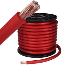 Câble Batterie Cuivre Étamé Ancor - 2 AWG - Rouge - 50 Pieds - Marin