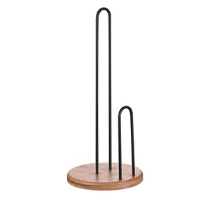 Porte-rouleau de papier toilette autoportant en fer style bambou, design moderne, fin et écologique, avec revêtement par pulvérisation, pour hôtel et cuisine - Product Image 1
