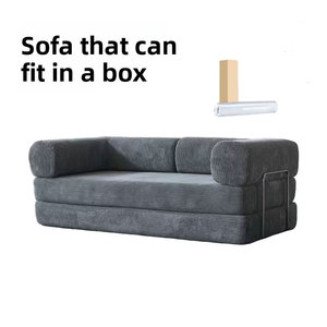 Hot-Bán Tối Giản Phong Cách Hai Chỗ Ngồi Hình Chữ Nhật Vải Nén <span class=keywords><strong>Sofa</strong></span> 2 Mét Gấp Dual-Sử Dụng Miếng Bọt Biển <span class=keywords><strong>Sofa</strong></span> Giường - Product Image 3