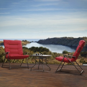 <span class=keywords><strong>Petite</strong></span> Table À Thé et à Café avec Coussin Chaise De Jardin Patio <span class=keywords><strong>Cafe</strong></span> & Extérieur - Product Image 2