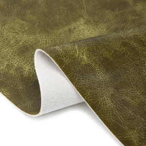 Factory K1017's Vintage Crazy Horse Bolso de piel sintética Elástico Dos tonos Color Block Tela Sofá Tapicería Muebles en relieve - Product Image 4