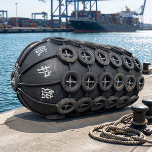 Parafougue pneumatique gonflable en caoutchouc flottant de type Yokohama pour l'amarrage sûr des navires en quai, approuvé CCS - Product Image 1