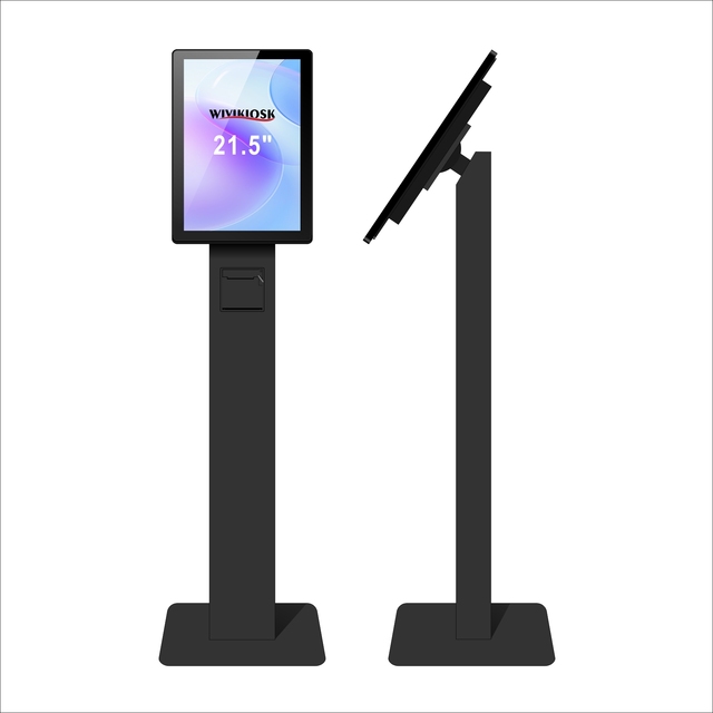 Indoor Queuing Display 21.5" Touch Screen Floor Standing Information Kiosk Price