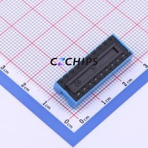 KH-BM2.54B-10P DIP Switch Through hole Component (THT) Switch 10 2.54mm Blue - Product Image 2