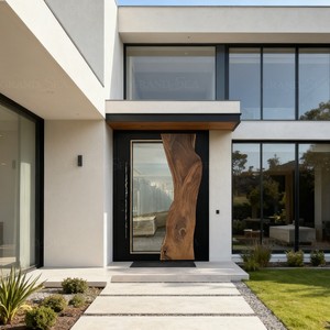 <span class=keywords><strong>Porte</strong></span> pivotante en bois grainé de style chinois, grande <span class=keywords><strong>porte</strong></span> <span class=keywords><strong>d</strong></span>'<span class=keywords><strong>entrée</strong></span> extérieure double pour maisons, portes <span class=keywords><strong>d</strong></span>'<span class=keywords><strong>entrée</strong></span> modernes sécurisées - Product Image 5