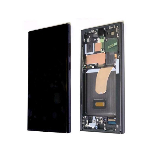 High Quality LCD Touch Screen Digitizer Assembly with Frame for Samsung for Galaxy S23 Ultra 5G Model SM-S918B SM-S918B/DS S918U
