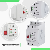 Interruptor de Transferencia Automática (ATS) LMS1-63NJT 220V 2P, Disyuntor Miniatura de Cobre 2P, Tipo PC 63A 10A 50/60Hz