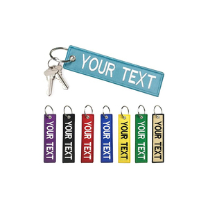 Ricamo Patch portachiavi doppio lato personalizzato portachiavi portachiavi personalizzato <span class=keywords><strong>accessori</strong></span> per zaino, auto, <span class=keywords><strong>moto</strong></span> - Product Image 6