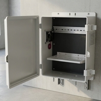 Boîtier de compteur électrique extérieur 400x280x150mm en plastique, étanche avec ventilateur pour installations électriques extérieures