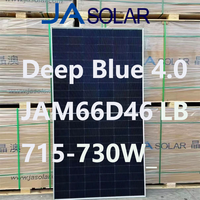 Panneau solaire JA 710w 715w 720w 730w Deep Blue 4.0 N-type Double Verre Bifacial Module PV JAM66D46 LB TOPCon Demi-Cellule