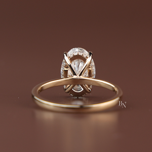 Anillo de Compromiso de Lujo con Diamante Cultivado en Laboratorio de 3.3 Quilates para Mujer en Plata, Oro de 10K, Oro de 14K, Oro de 18K - Product Image 2