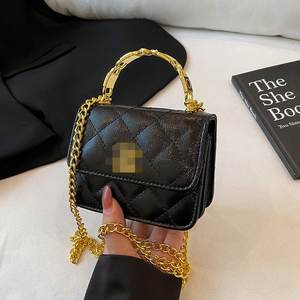 Nouveau élégant mode Pu cuir femmes dames petit sac carré Sac Luxe classique diamant treillis luxe femmes sacs à bandoulière - Product Image 1