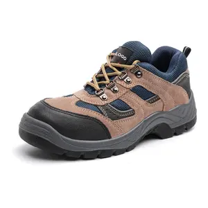 Isolamento elétrico resistente composto, à prova d' água, construção, couro, marca confortável, sapatos de segurança do dedo do aço