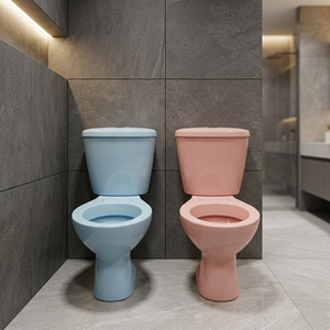 Wholesale Italian Style Floor Mounted Two Piece Ceramic WC Toilet Dual Flush Glossy White Bathroom Sanitary Ware - Product Image 6
