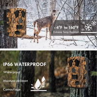 Caméra de chasse WiFi et connexion point d'accès 4K 48MP avec vision nocturne sans flash et contrôle via application avec diffusion en direct