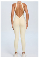 Nouvelle Combinaison de Sport pour Femme – Justaucorps Sexy Dos Nu pour Yoga et Fitness