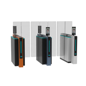 Tourniquet coulissant en acier inoxydable haute sécurité pour contrôle d'accès piétonnier, idéal pour immeubles d'entreprise, aéroports, métros, bidirectionnel - Product Image 1