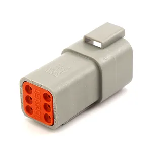 Custom designed truck head light wire deutsch 6p 12 volt cable dt connectors DT04-6P DT06-6S