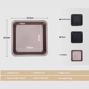 Grande Stampo Rettangolare Antiaderente Ecologico in Acciaio al Carbonio a Fondo Aperto per Torte e Pizza, 6 Cavità, 1 Pezzo - Product Image 3