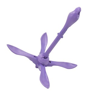 สมอเรือแบบพับได้ สีม่วง น้ำหนัก 1.5 กก. สมอเรือพกพาสำหรับเรือคายัค - Product Image 1