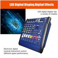 Console de mixage audio numérique professionnelle Aoshen 4 canaux avec écran LCD, amplificateur mono MP3 450W*2 pour DJ, performance scénique