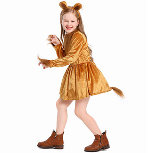 Costumes de scène d'Halloween pour garçons et filles, adorables costumes de <span class=keywords><strong>lion</strong></span> pour enfants, tenues de performance animales, robes de bébé <span class=keywords><strong>lion</strong></span> à la mode - Product Image 4