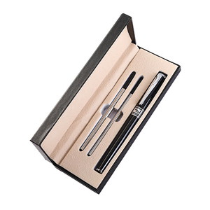 Set di Penne a Sfera in Metallo di Lusso, Set Regalo Aziendale, Penne per Firma di Alta Qualità in Oro con Logo Personalizzato e Confezione - Product Image 1