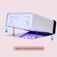 Lampe à ongles LED sans fil portable, puissance élevée personnalisée 108W, lampe UV LED intelligente, machine de séchage pour gel, sèche-ongles pour vernis à ongles