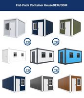 Maison conteneur modulaire détachable de luxe à faible coût, 20 pieds, 40 pieds, préfabriquée, portable, pour une vie nomade, type Tiny Home