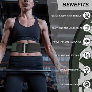 MKAS Ceinture d'haltérophilie <span class=keywords><strong>CrossFit</strong></span> pour femmes, ceinture d'haltérophilie à paillettes roses, taille personnalisée pour l'entraînement en salle de sport - Product Image 3