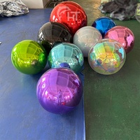 Grandes boules brillantes en PVC colorées, sphères réfléchissantes gonflables pour la décoration de Noël, de mariages et de fêtes, boule miroir gonflable géante
