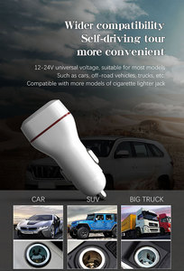 Caricabatterie da Auto USB Type-C 15W PD QC3.0, Adattatore di Alimentazione 5V/2A Ignifugo con Protezione da Cortocircuito, <span class=keywords><strong>Presa</strong></span> <span class=keywords><strong>Accendisigari</strong></span> Pieghevole - Product Image 3