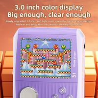 Console de jeu portable rétro S1 pour enfants et adultes, cadeau d'anniversaire ou de Noël, 666 jeux d'arcade électroniques classiques