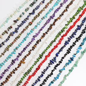 قلادة خانقة يدوية الصنع كلاسيكية مطلية بالذهب بوهيمية غير منتظمة من الأحجار الطبيعية للنساء هدية خطوبة - Product Image 3