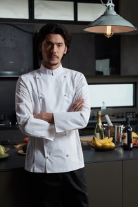 زي طهاة احترافي للرجال للفنادق والمطاعم، ملابس عمل للمطبخ والضيافة للاستخدام اليومي - Product Image 5