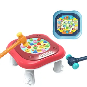 QS Wholesale Educational Baby Toy Multi-Functional Electric Hammer Beat Whack A Mole Game Table Toys For Gift Age 3-8 Years