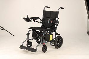 Nuova Sedia a Rotelle Elettrica Portatile da Viaggio per Disabili, Telaio in Acciaio, Motore Doppio da 250W, Leggera e Pieghevole - Product Image 5