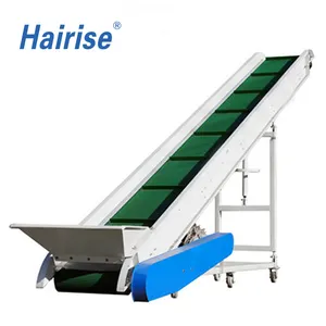 Food Grade Vegetable Inclined Conveyor with Flight and Side Apron