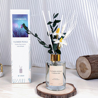 Diffuseur de parfum d'ambiance de luxe 120 ml à bâtonnets, diffuseur d'huiles essentielles décoratif pour la maison