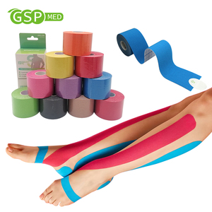 Cinta de kinesiología de 5cm x 5m, cintas de kinesiología deportivas impermeables de Color personalizado, cinta muscular atlética transpirable de algodón médica - Product Image 2