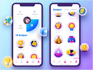 Application de fidélisation client intelligente de premier ordre avec badges et système de récompenses gamifiés pour application mobile - Product Image 1