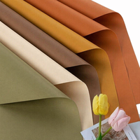 Papier d'emballage floral imperméable Ouya pour studio floral, finition mate, pour bouquets de fleurs fraîches, vente en gros, 20 feuilles/paquet